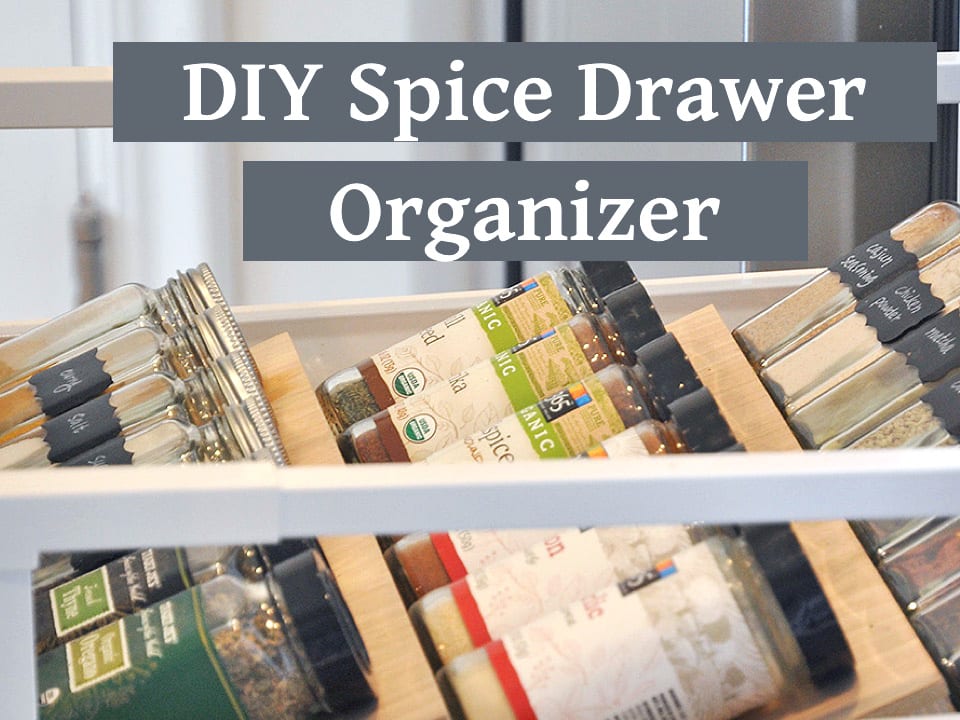 DIY Spice Drawer Organizer / Spice Rack Drawer Insert
