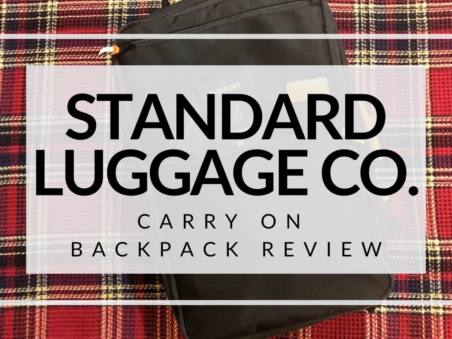 Standard luggage carry hot sale on backpack review
