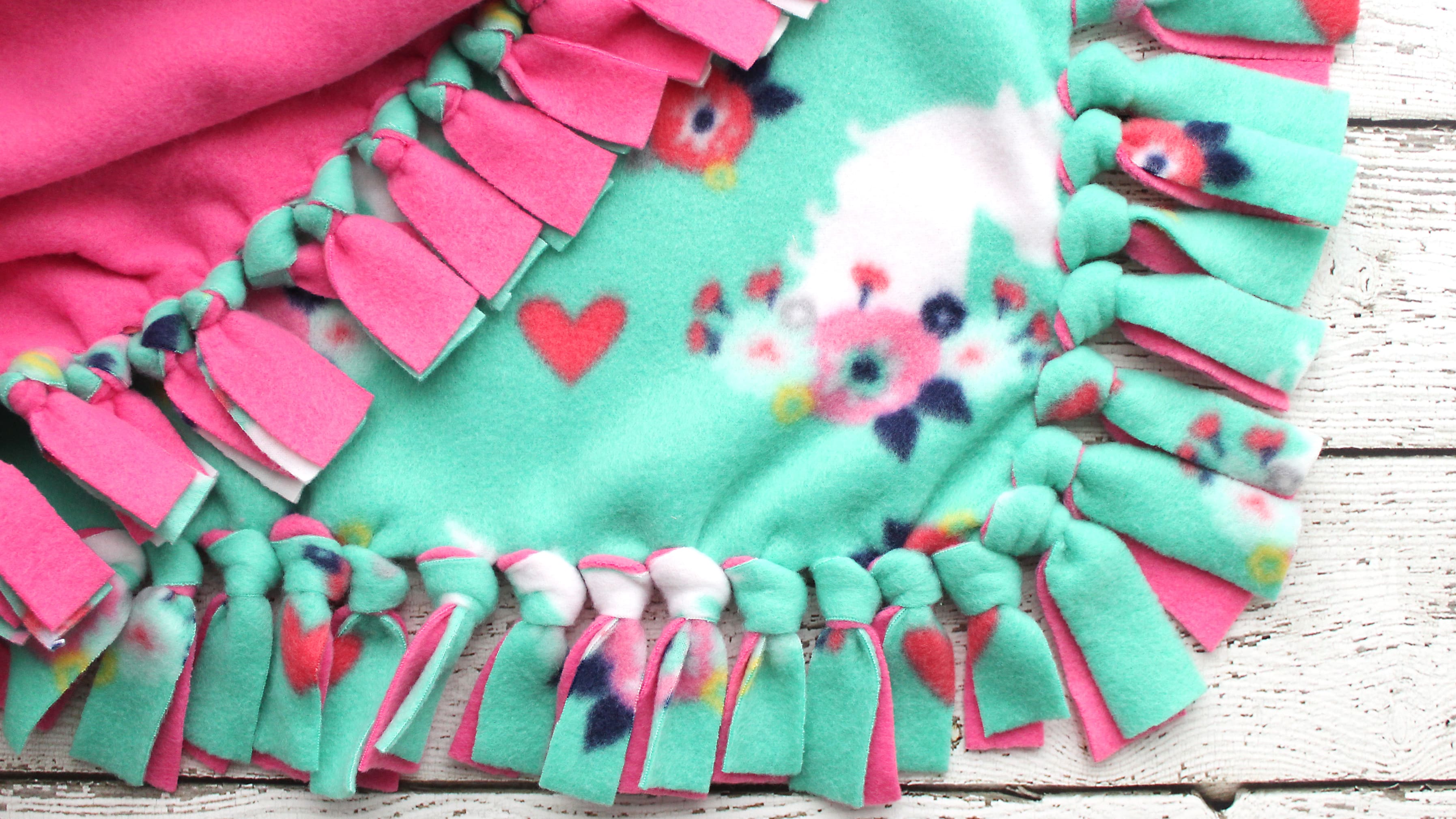 How to Make a Tie Blanket from Fleece - Cutesy Crafts