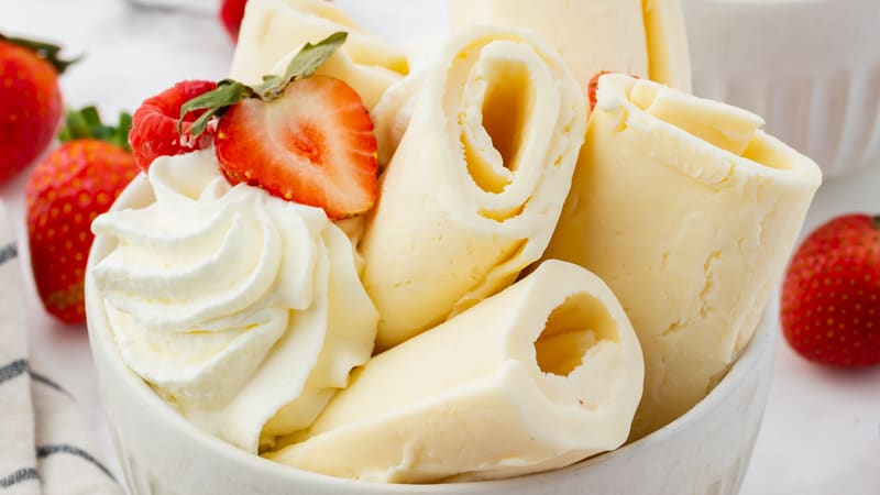 Ice cream top roll maker recipes