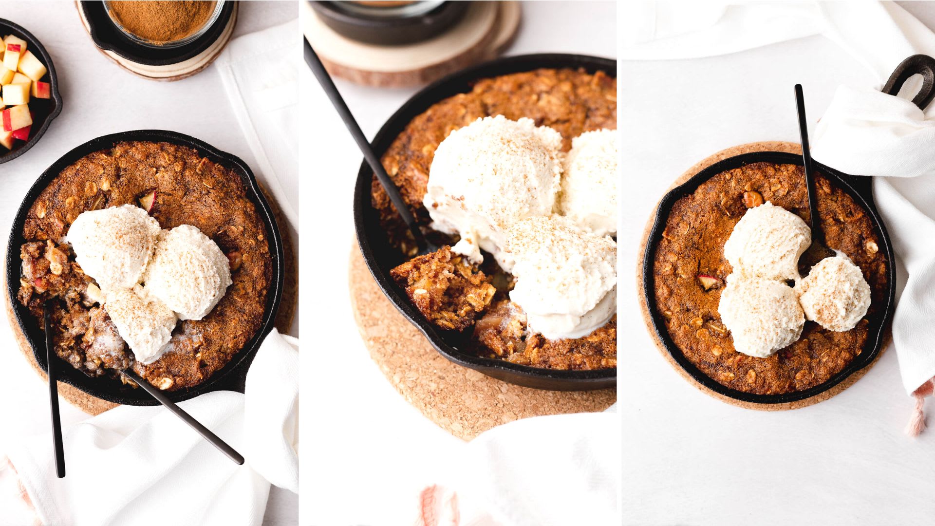 Caramel Apple Cast Iron Skillet Cookie - What Molly Made