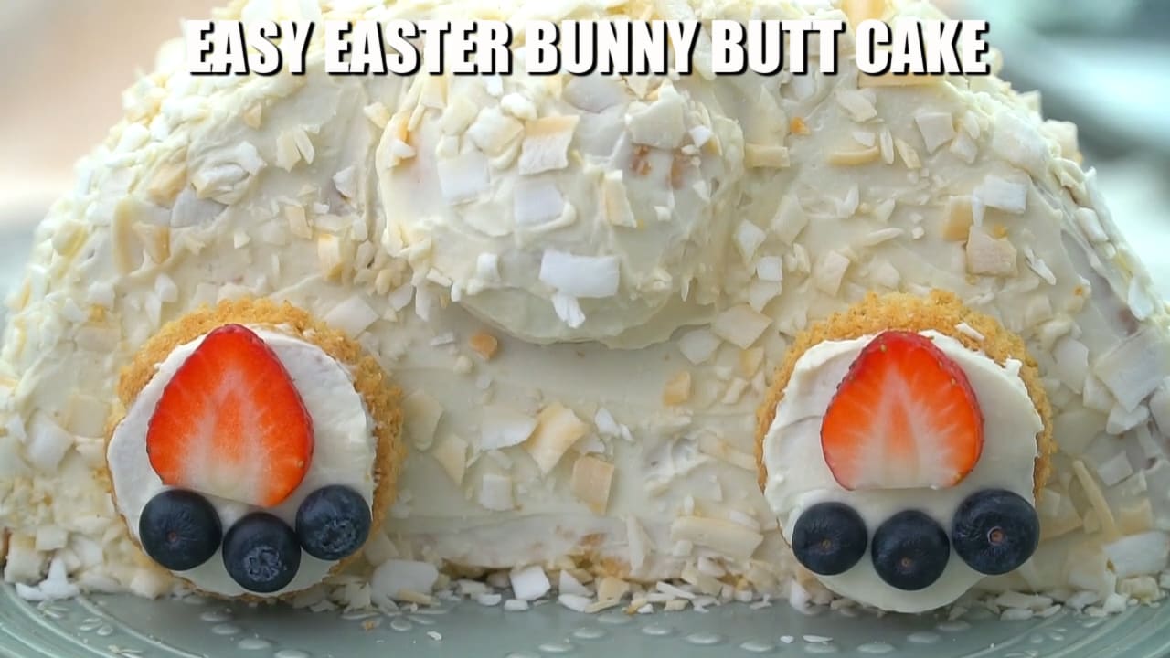 Easter Bunny Butt Cake Recipe: Easy 3-D Easter Cake Idea!