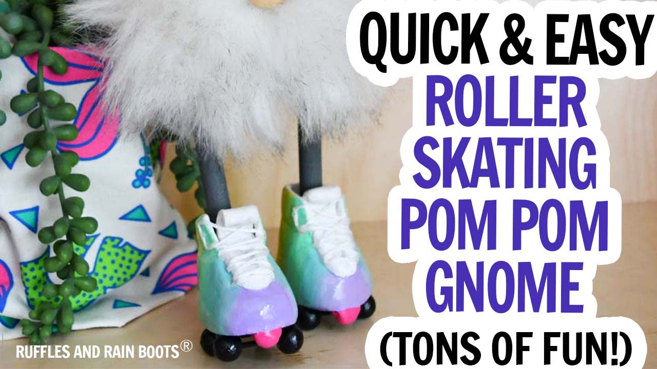 How to install roller skate Pom poms 