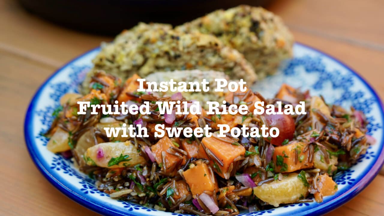 Instant Pot Fruited Wild Rice Salad with Sweet Potato