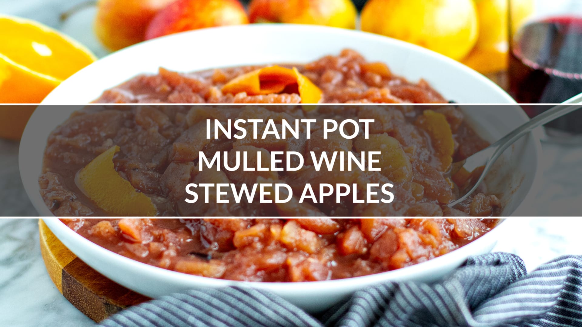 Instant pot stewed apples top