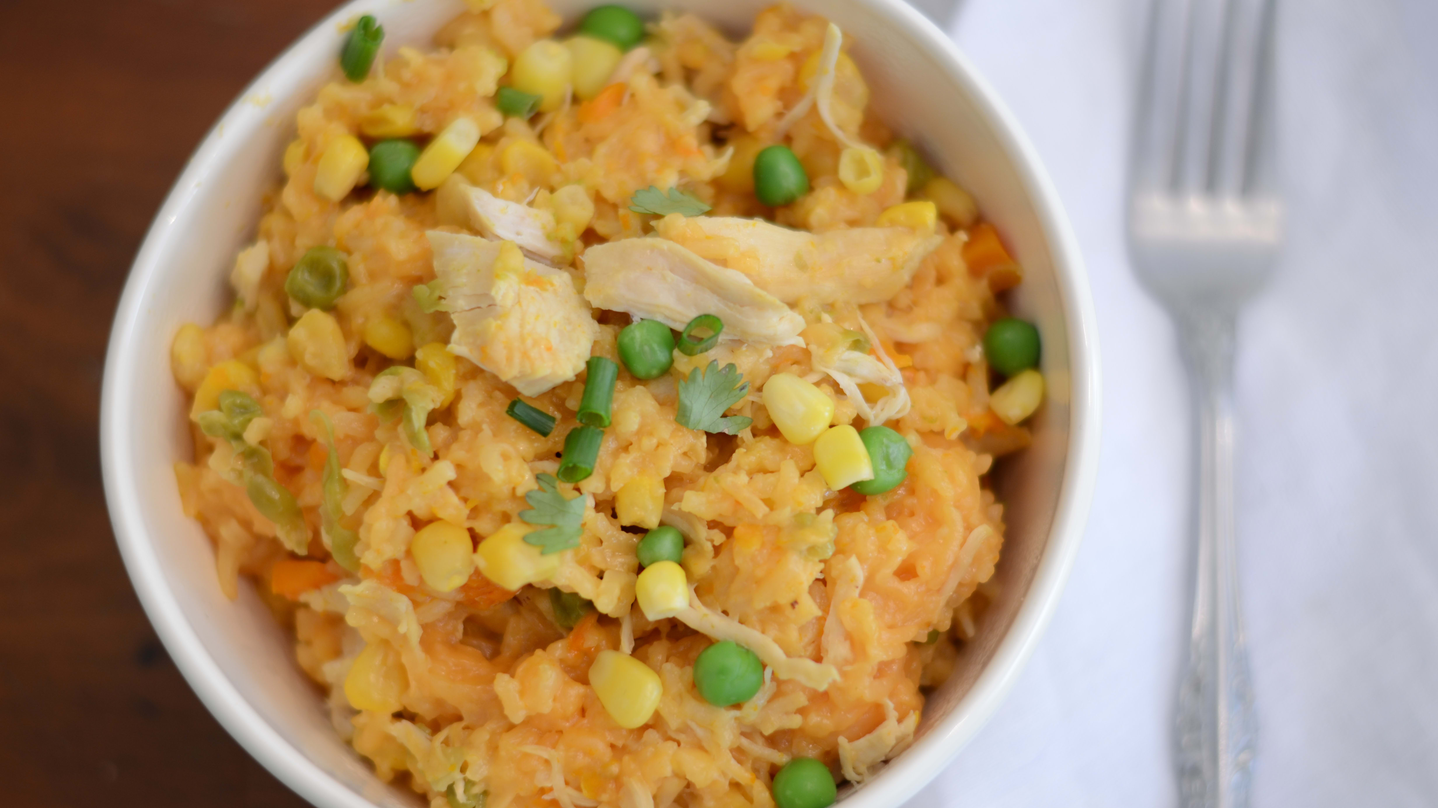 Frozen chicken and sales yellow rice instant pot