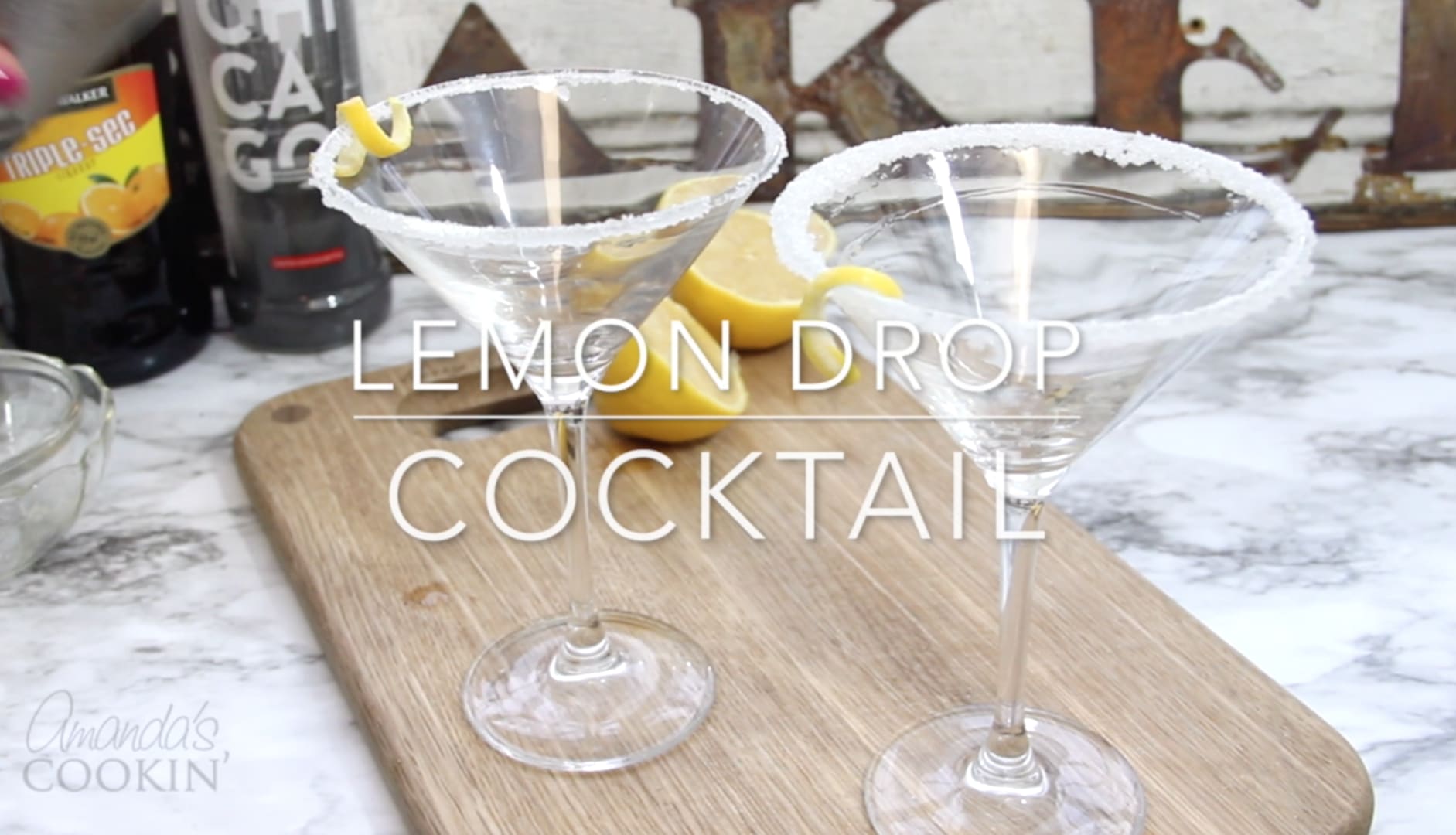 Lemon Drop Martini - Foodie And Wine