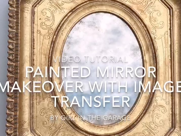 Gold Plastic Oval Mirror Makeover  Confessions of a Serial Do-it