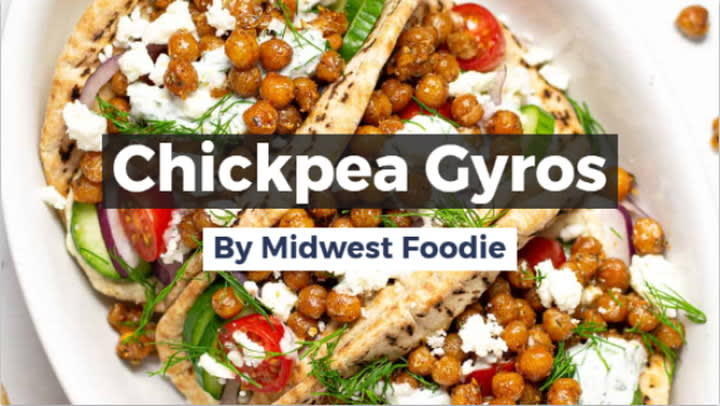 Easy Chickpea Gyro - Food with Feeling