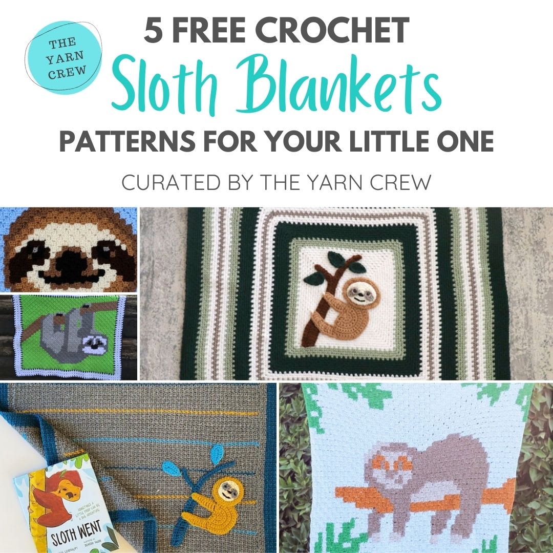 5 Free Crochet Sloth Blanket Patterns For Your Little One