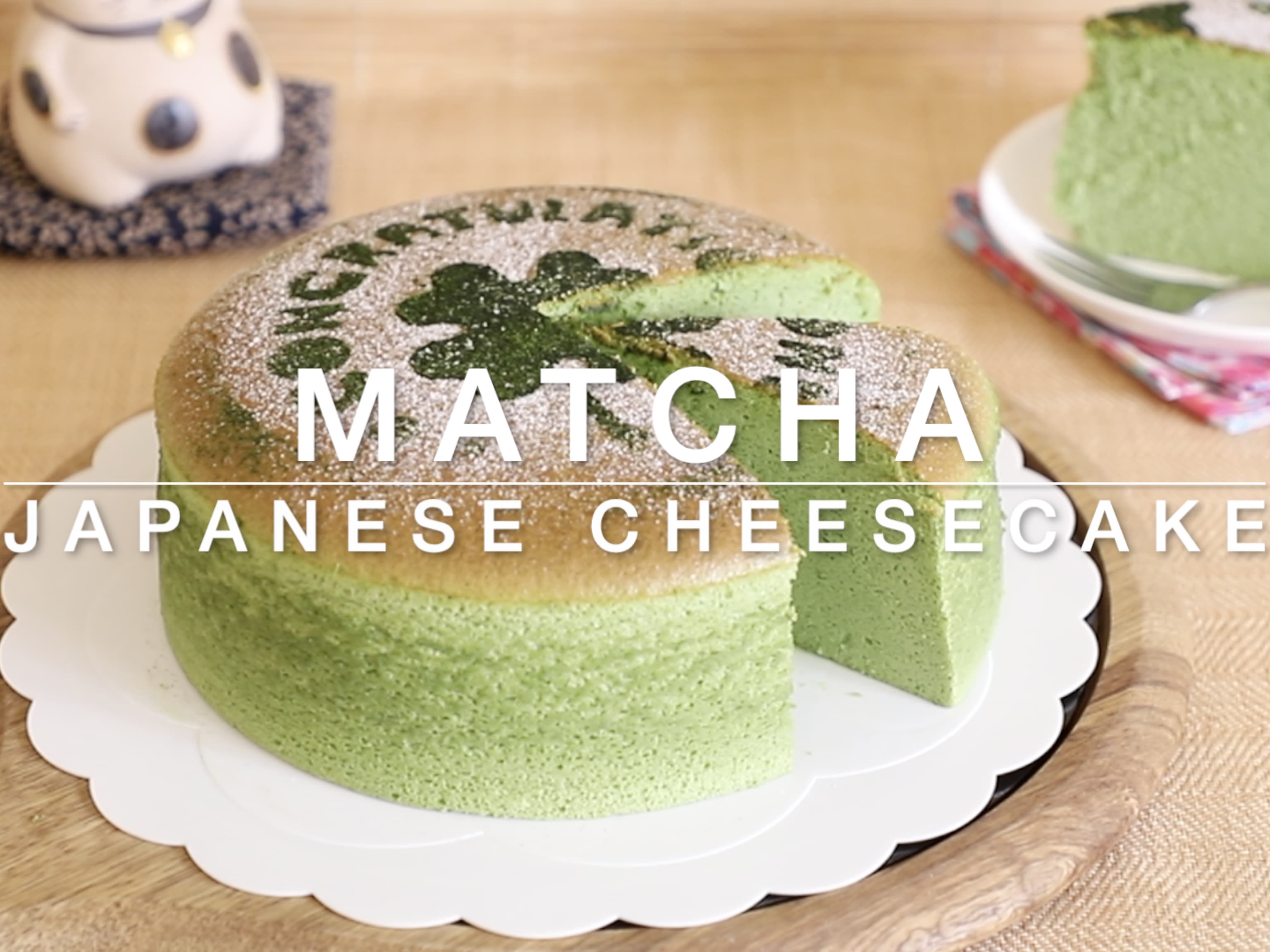 Matcha Sour Cream Pound Cake with Vanilla Glaze | The Kitchn