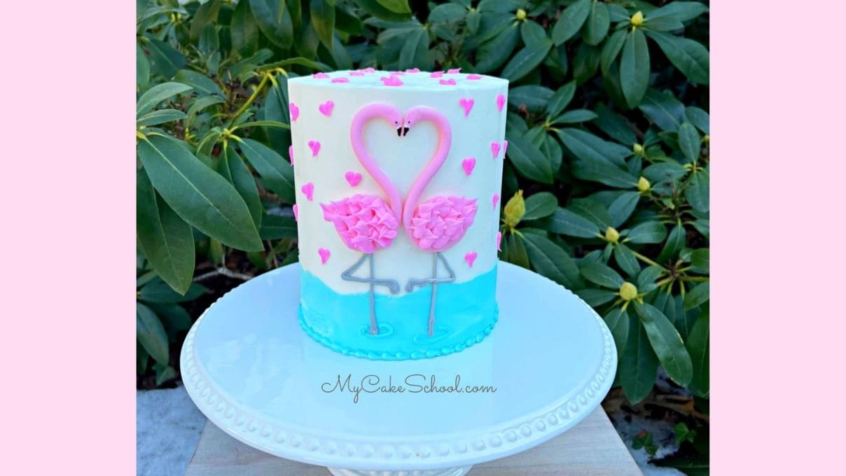 Order Online Flamingo and Pineapple Birthday Cake | Animals birthday cake |  The French Cake Company