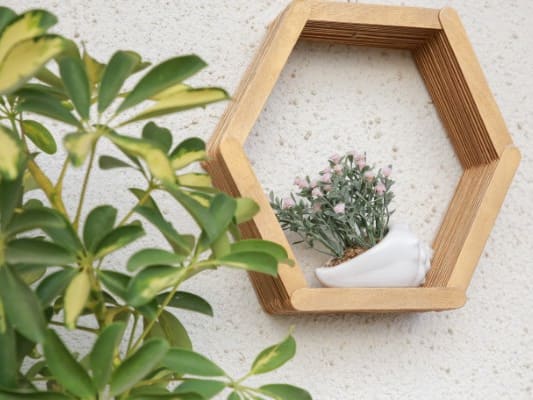 How To Make A Small Decorative Shelf Out Of Popsicle Sticks