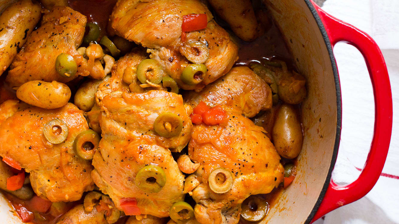 Fricase de Pollo Cuban Style Chicken Stew