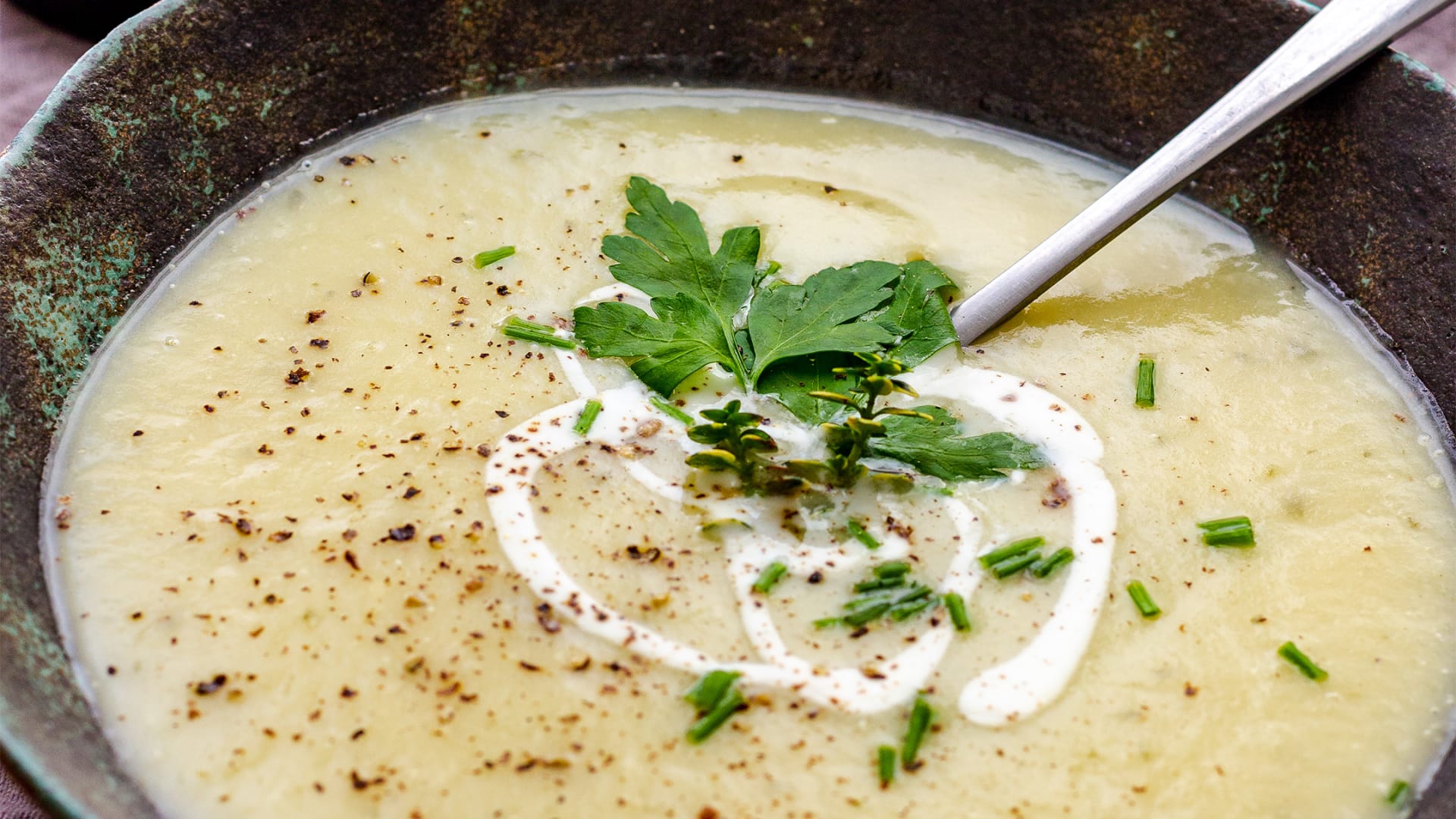 Instant Pot Potato Leek Soup