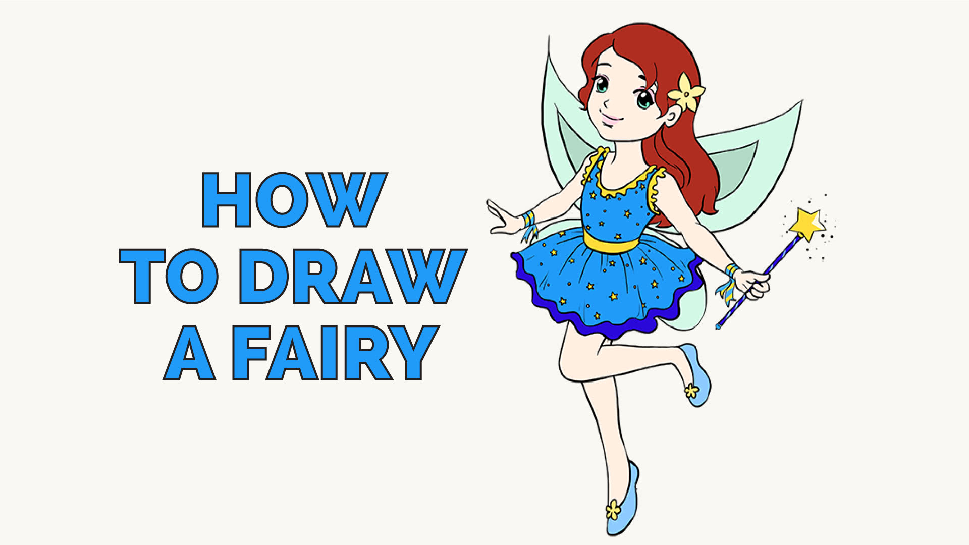 How To Draw A Fairy Step By Step For Kids - Youtube