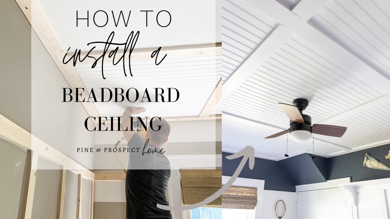Beadboard Ceiling Vs Drywall Cost Shelly Lighting