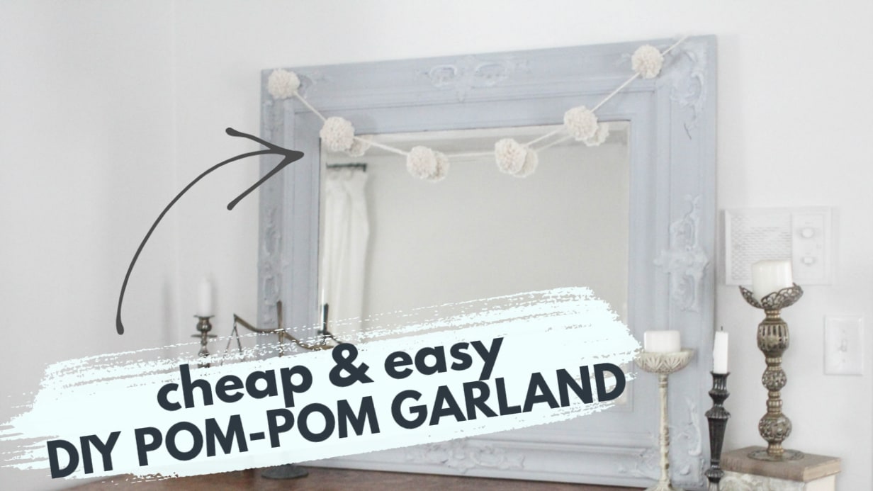How to make a Quick and Easy Pom Pom Garland