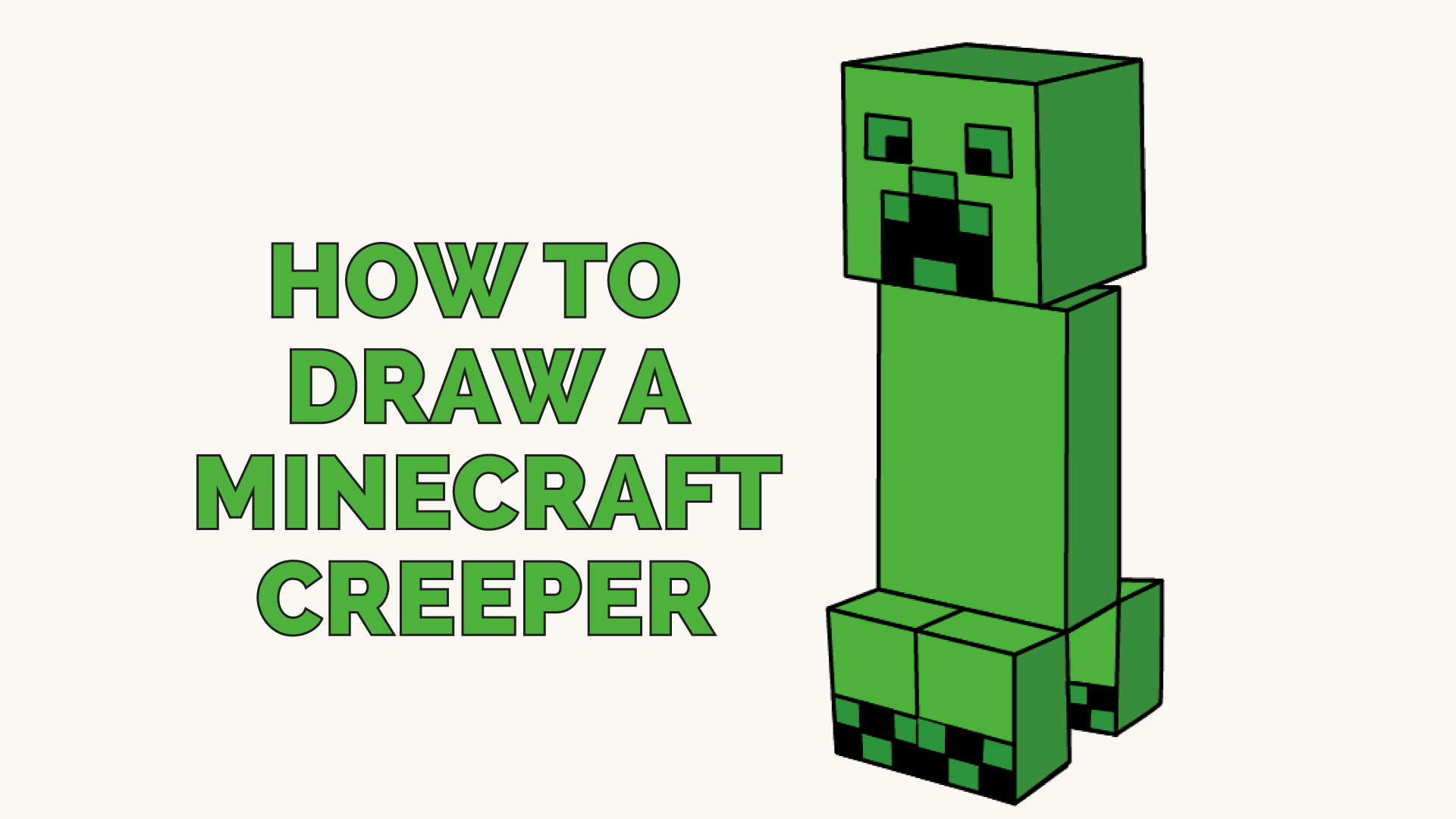 How to Draw a Creeper (Minecraft)