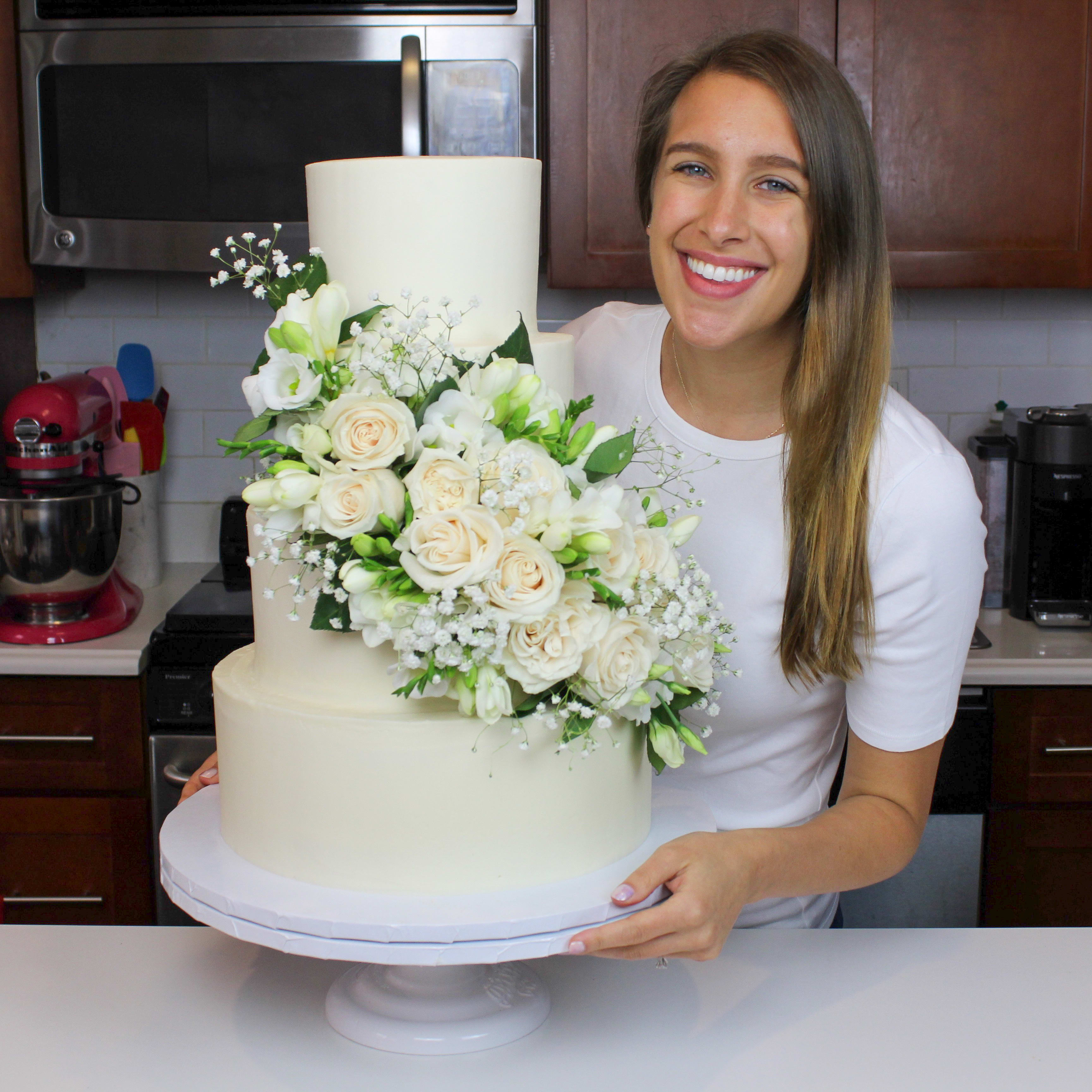 50 Romantic Wedding Cakes Love's Sweet Symphony : Cascading Ruffle 2 Tier  Cake