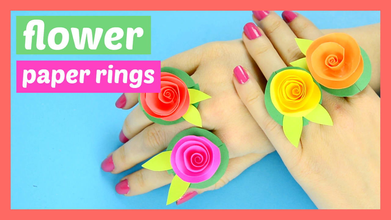 Flower Paper Rings