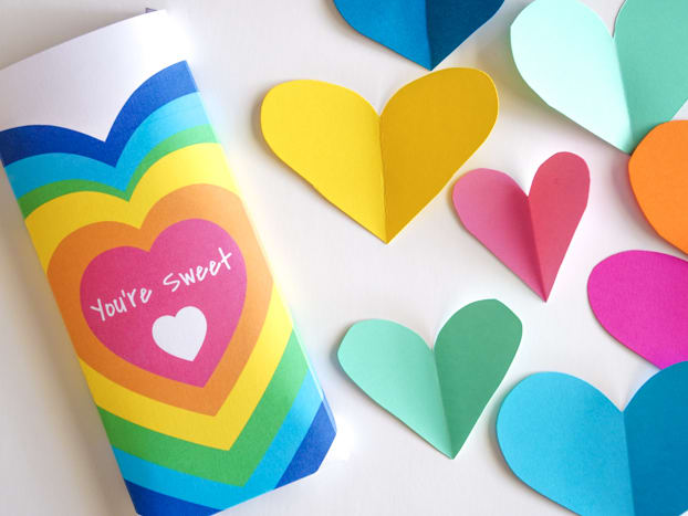 VALENTINES DIY CANDY BAR WRAPPERS