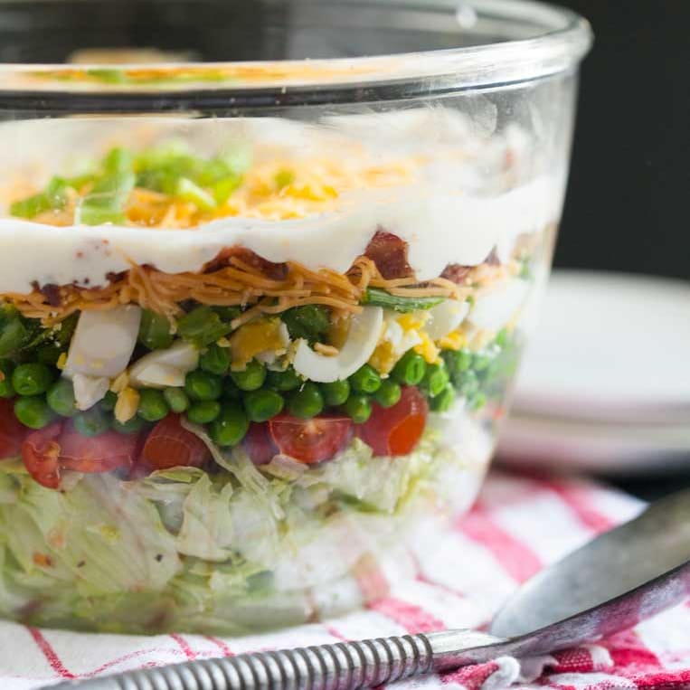 7 Layer Salad Recipe - The Anthony Kitchen