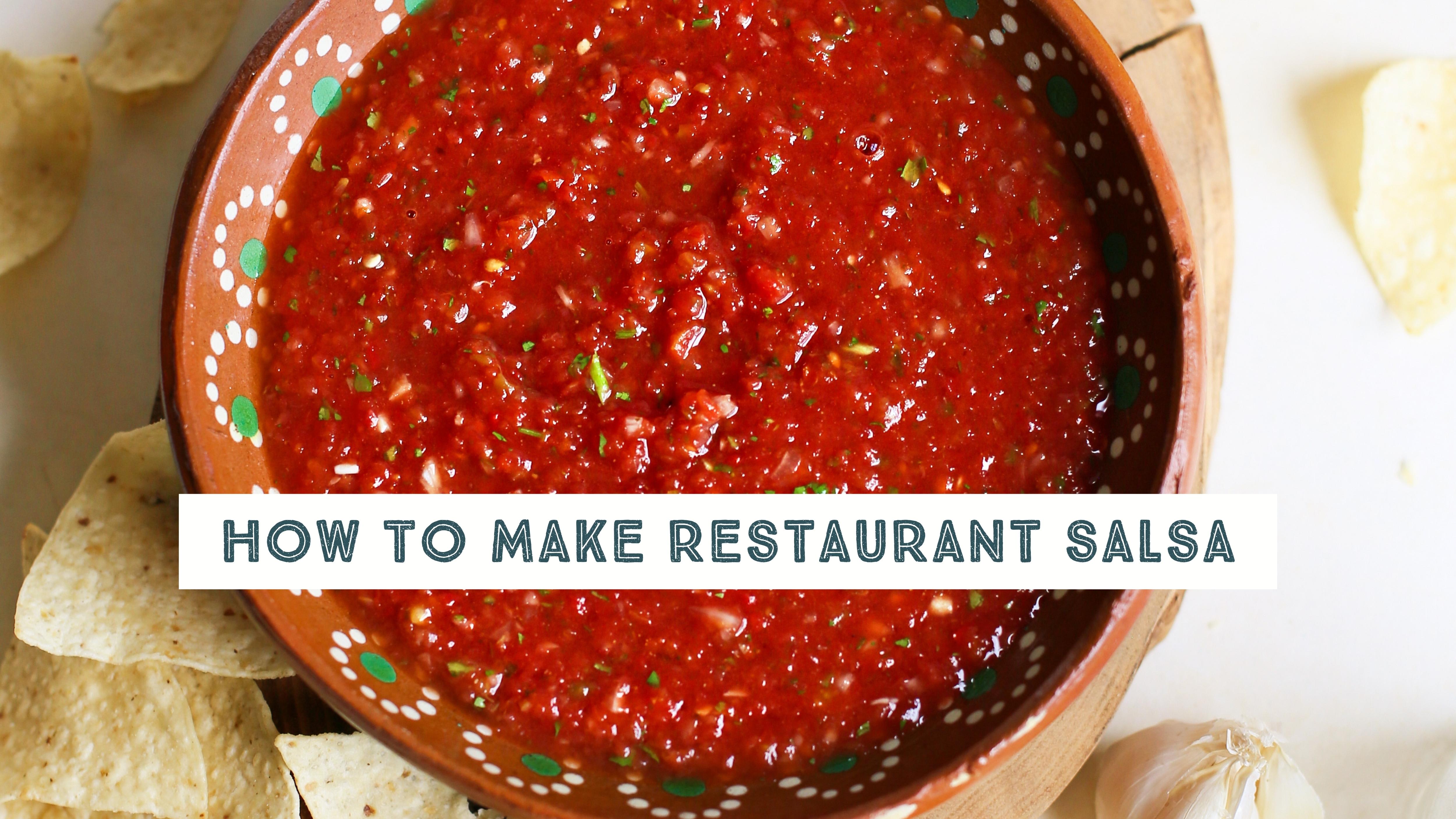 Homemade Salsa Recipe {Restaurant Style} - Aromatic Essence