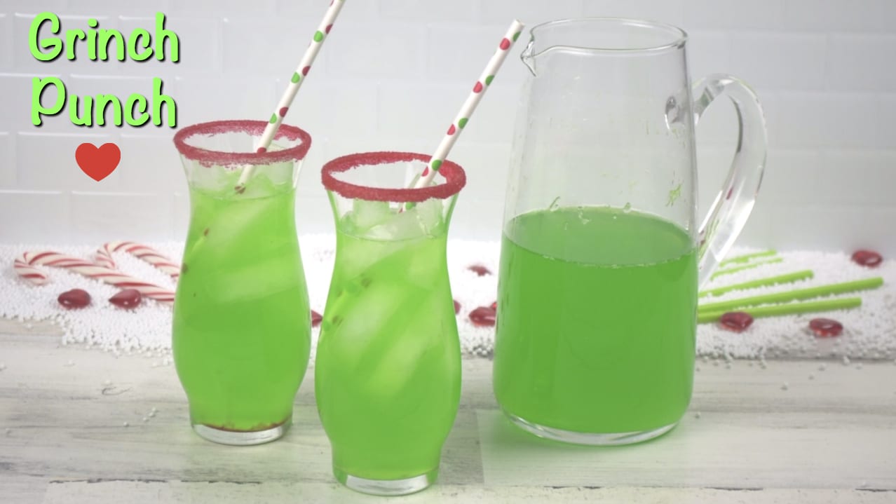 Grinch Punch - Holiday Edible Drink Glitter Recipe – Sugar Mama Shimmer