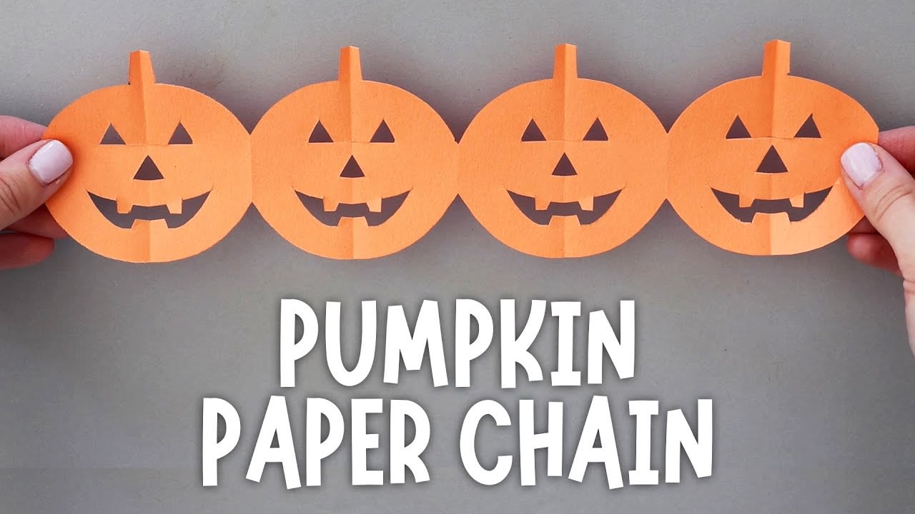 How to make a halloween paper pumpkin - B+C Guides
