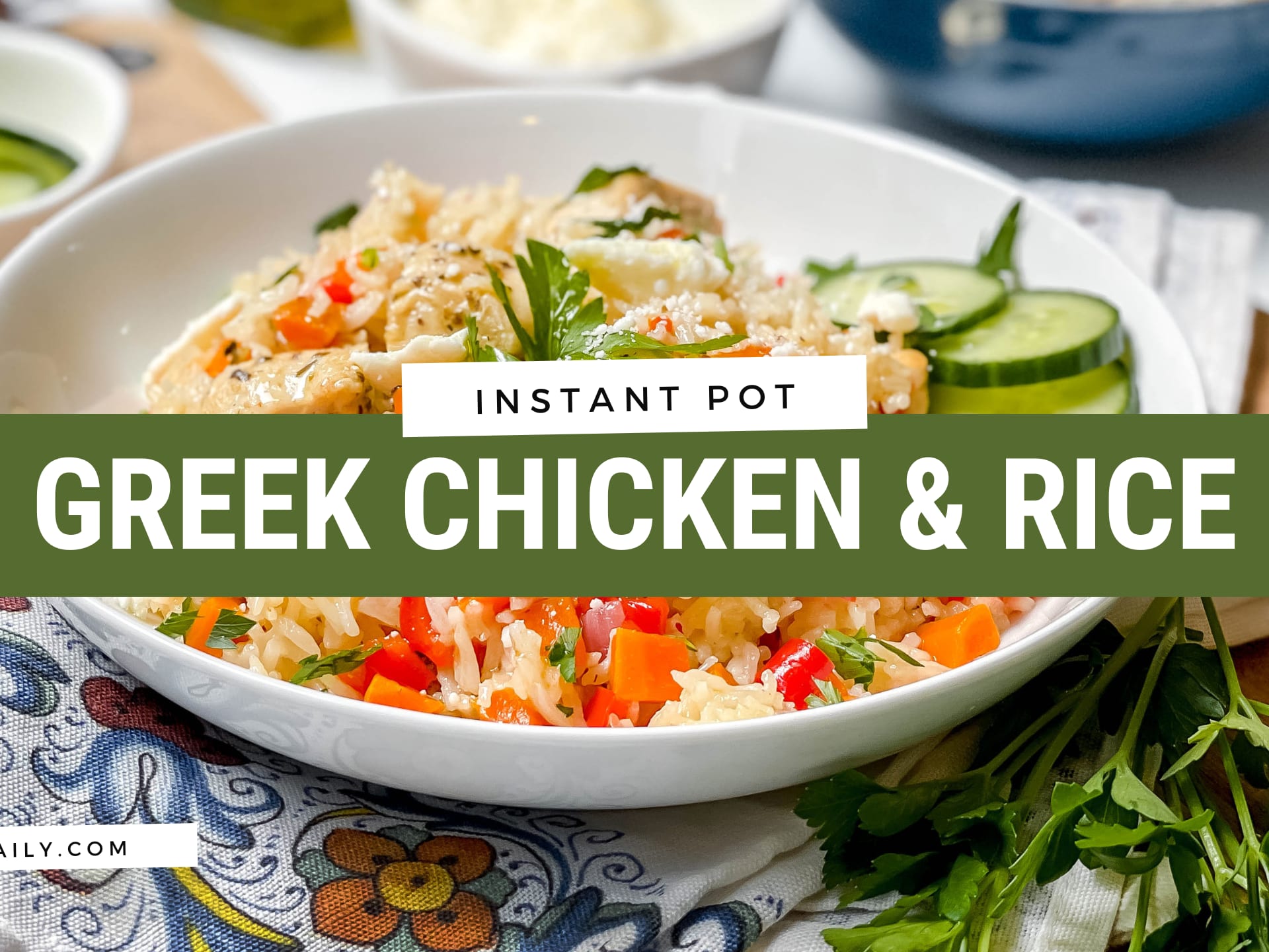 Instant Pot Greek Chicken and Rice