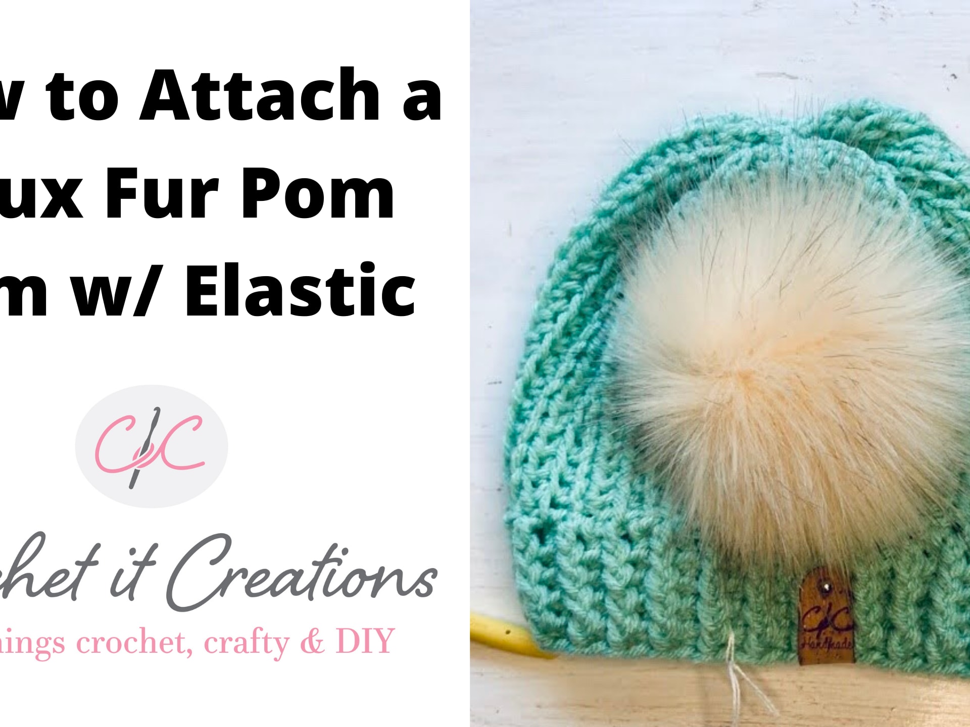 2 Ways to Attach a Pom Pom to a Beanie - Crochet It Creations