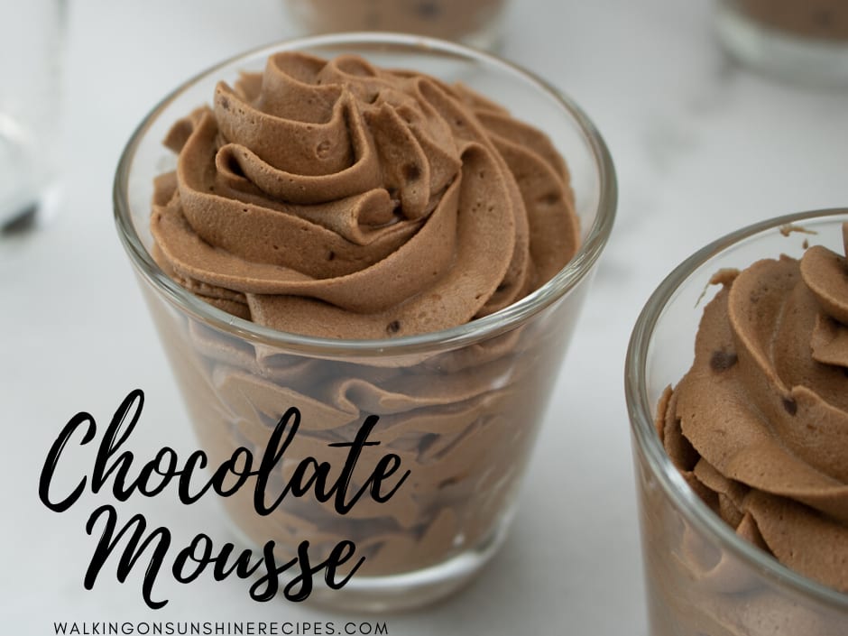 Chocolate mousse from shop instant pudding