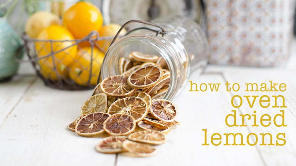 The Perfect Garnish! Dehydrated Lemon Slices