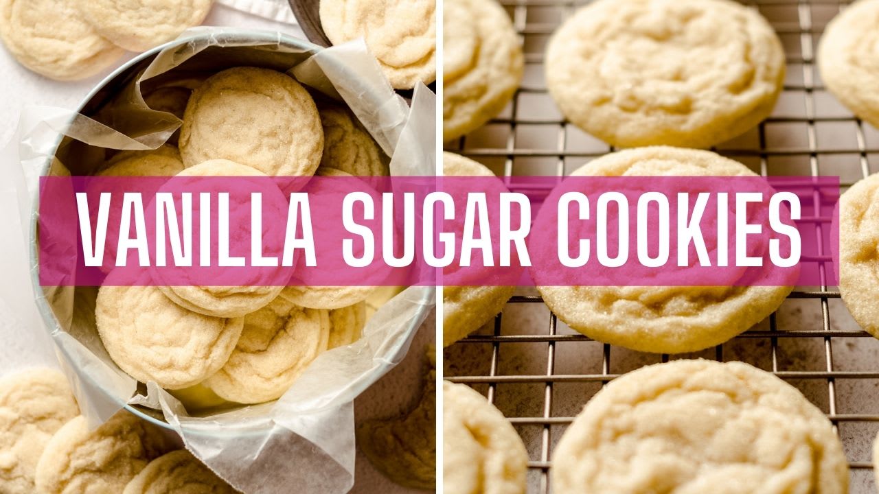 Rose Vanilla Bean Sugar Cookies - Posh Little Designs