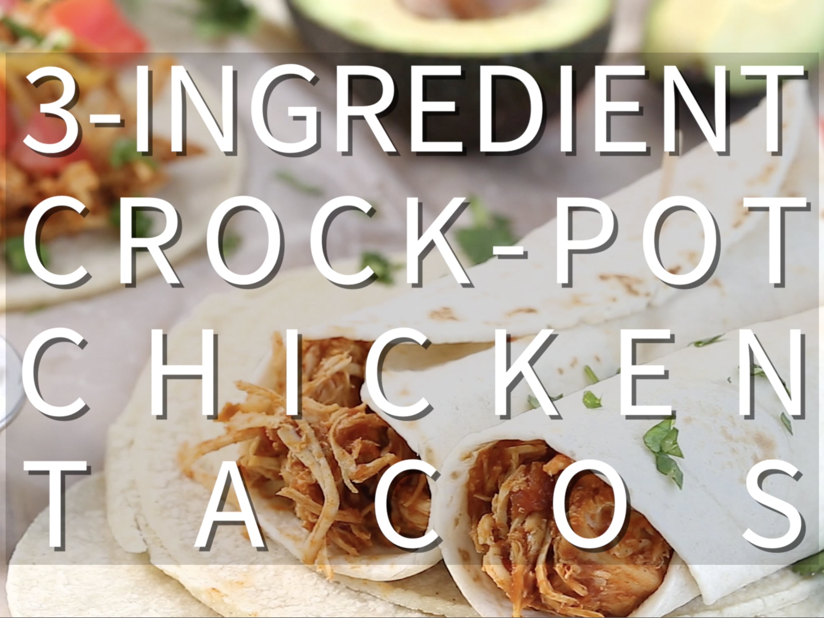 Crockpot Shredded Chicken Tacos (6-ingredient) • FIVEheartHOME
