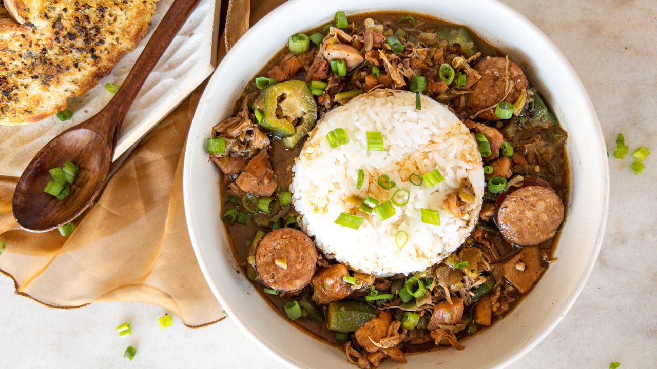 Chicken and Sausage Gumbo - Razzle Dazzle Life