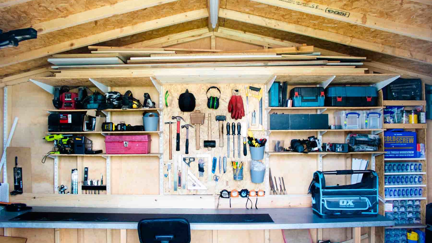 27 Organizing a Shed Ideas For Workshop Tools - The Carpenter's Daughter