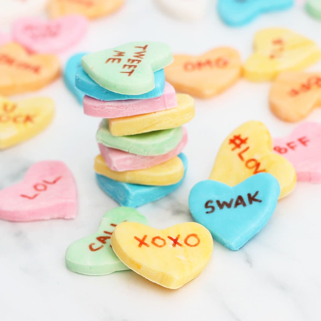 Personalized candy hearts necco clearance