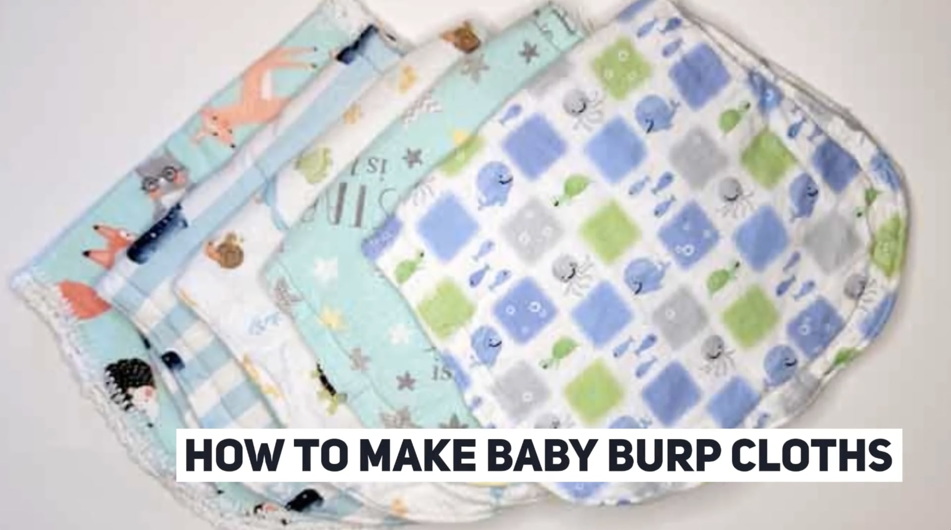 Making baby shop burp cloths