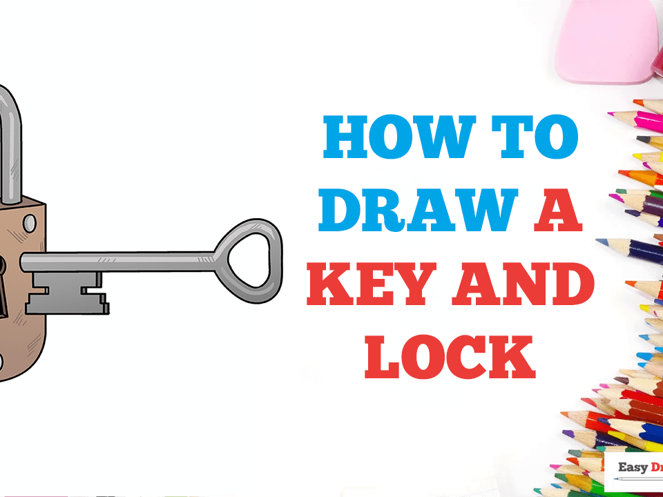 How to Draw a Key and Lock - Really Easy Drawing Tutorial