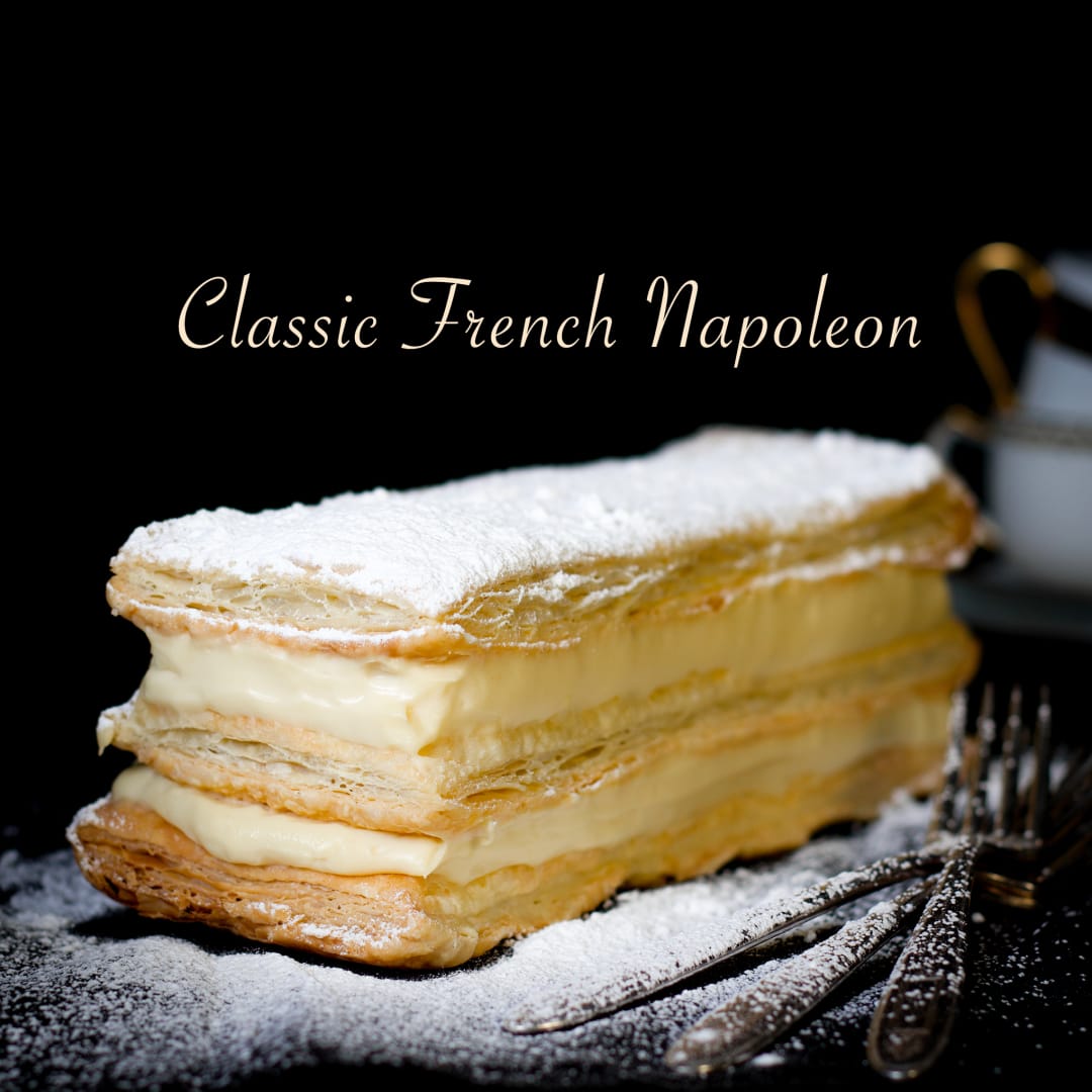 Mille Feuille - Napoleon Dessert - Classic French Pastry- Veena