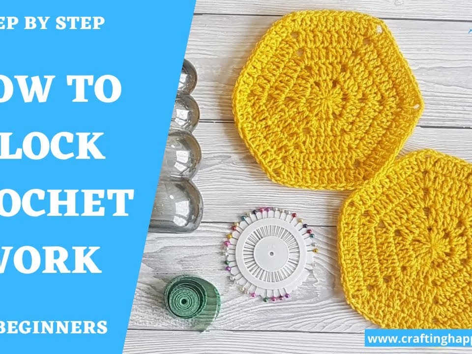 Blocking explained: When and how to block crochet projects - Dora Does