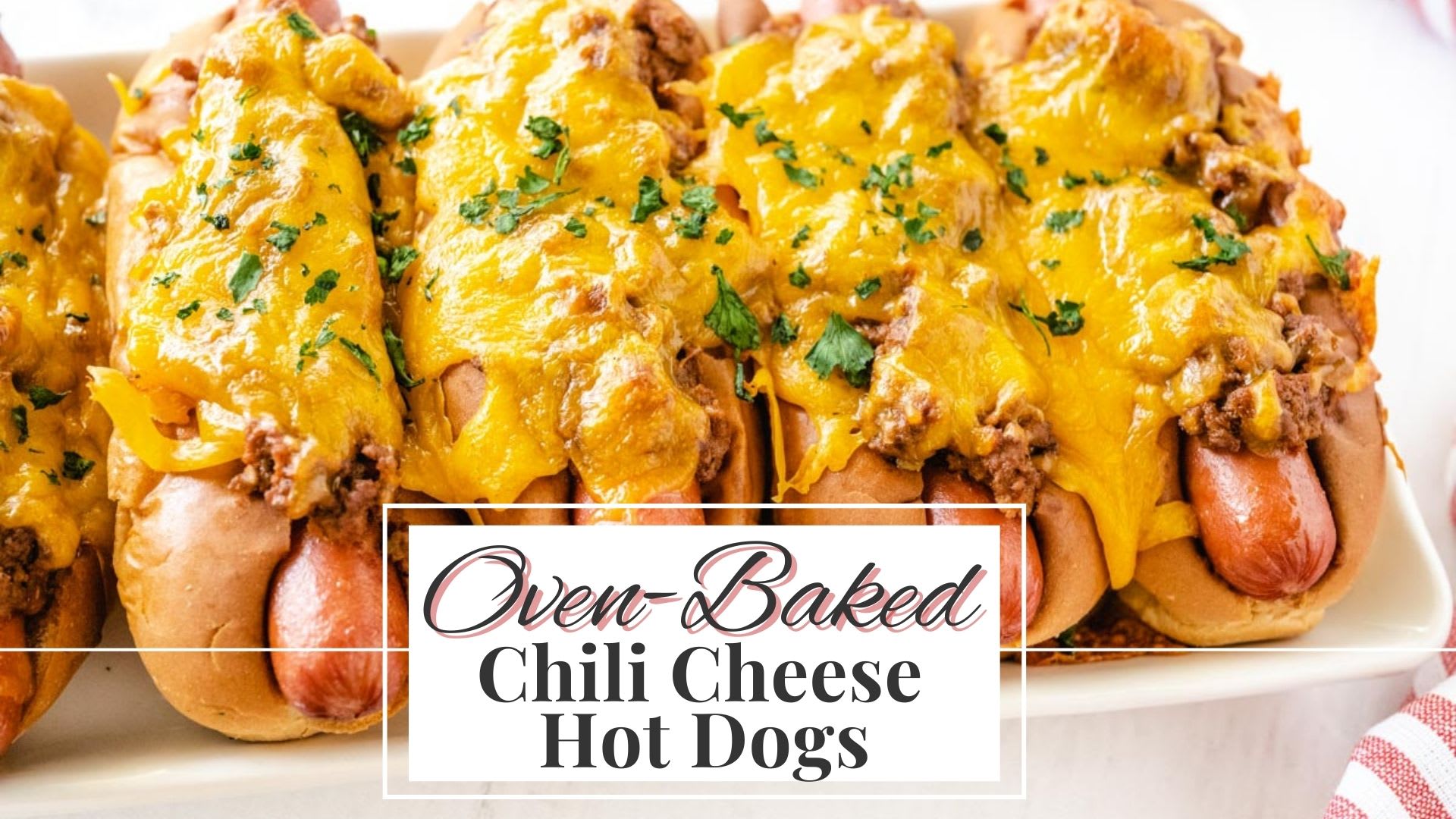 Oven Baked Chili Cheese Dogs