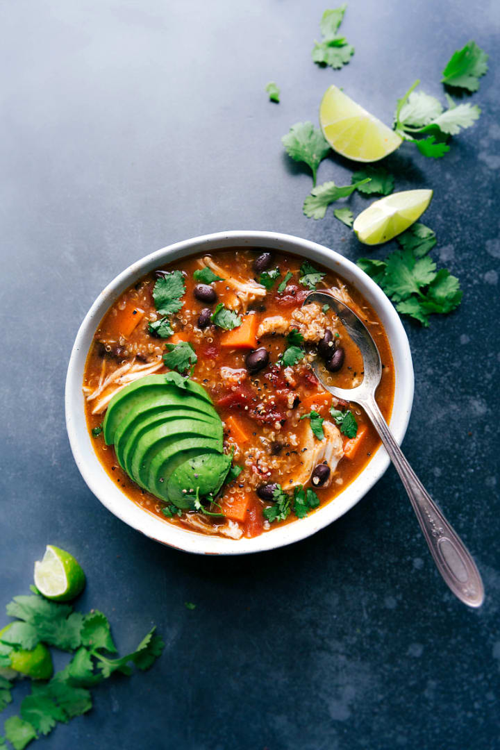Healthy Chicken Tortilla Soup - Kim's Cravings