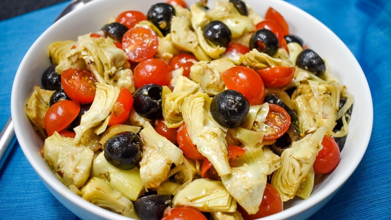 the prepared foods behind the deli counter, pasta salads, artichokes,  stuffed peppers olives, sa - Picture of The Italian Store, Arlington -  Tripadvisor