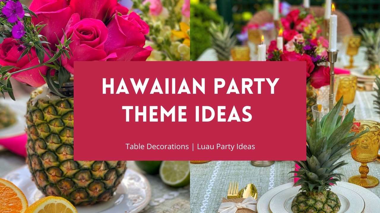 Luau Theme Hawaiian Birthday Party Luau Centerpiece Decoration