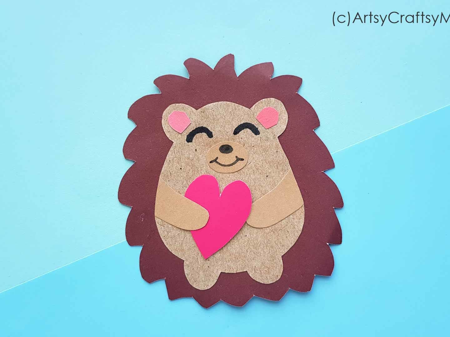 Valentine hedgehog shop craft