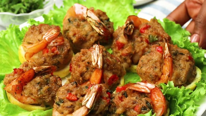My Cajun Crab Stuffed Deep Fried Shrimp!! You betta try it!! #foodie #tasty  #seafood #reels