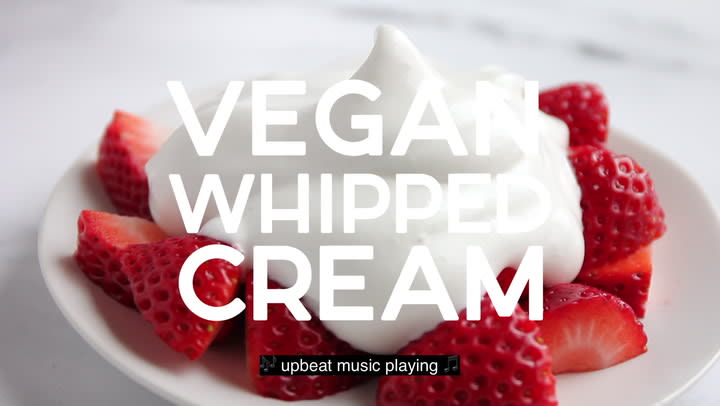 Vegan Whipped Cream (NO coconut!) - Nora Cooks